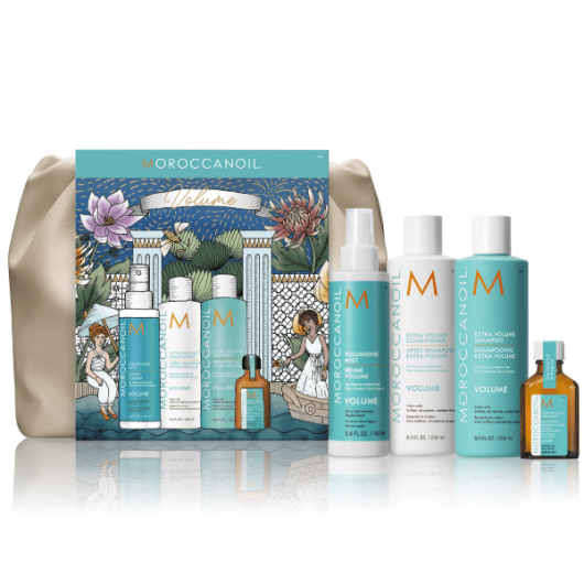 Set de par Moroccanoil Holiday Volume Set cadou pentru păr 2x250ml 1x160ml 1x25ml