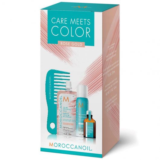 Set pentru Moroccanoil Care Meets Color Rose Gold